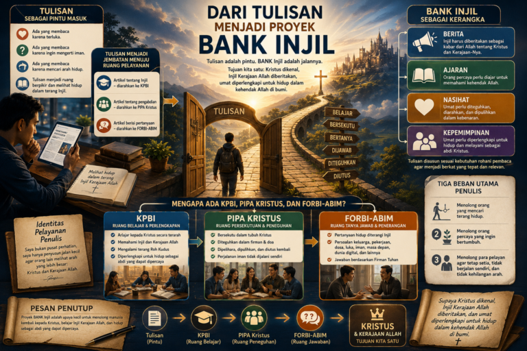 Dari Tulisan Menjadi Proyek BANK Injil